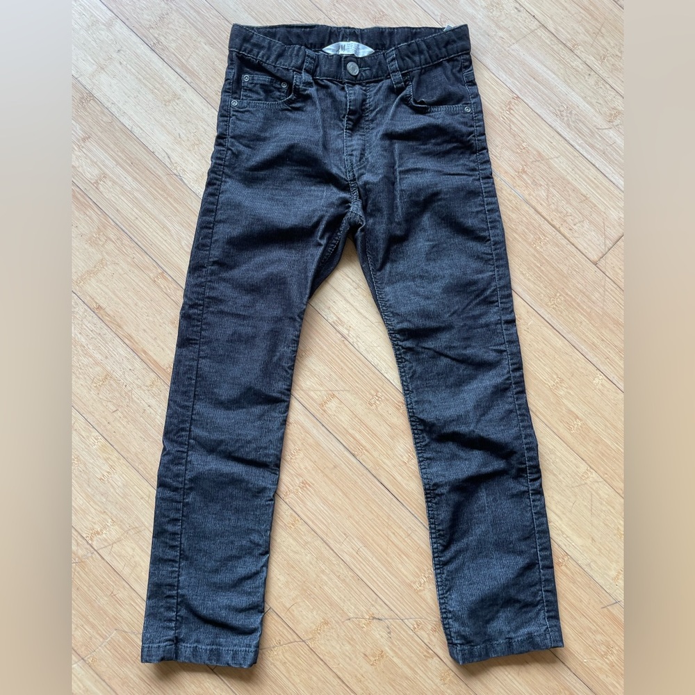H&M size 7/8 BLACK CORDUROY